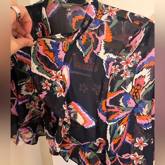 Donna Ricco combo floral dress size 8 - Picture 5 of 7